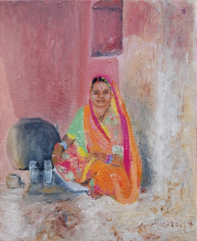 La vendeuse d&#039;eau du Fort d&#039;Amber à Jaipur