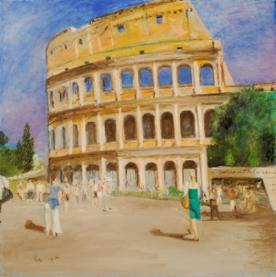 Le Colisée, vu du forum Romain